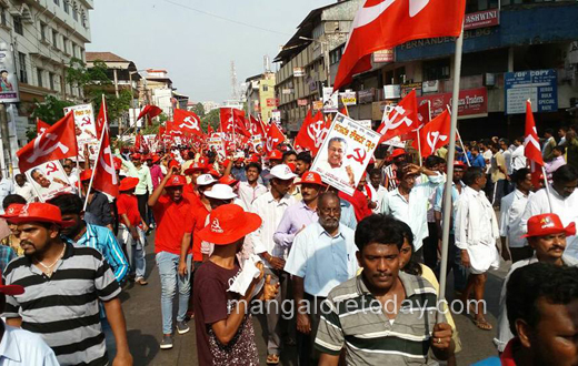 Vijayan Pinarai rally in Mangalore